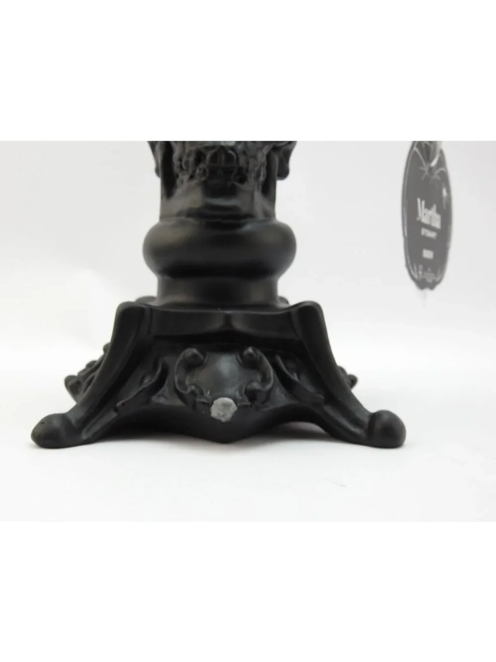 Halloween Skull Candelabra 3 Arm Black Gothic Candle Holder New Martha Stewart